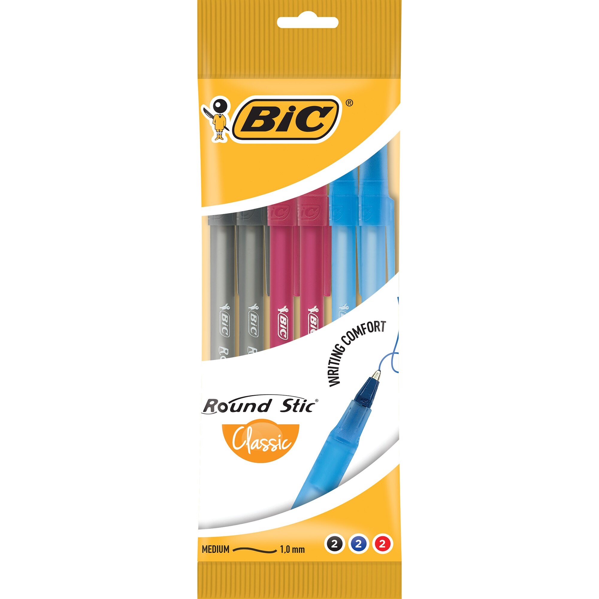 Pix Bic Round Stic asortate P/6