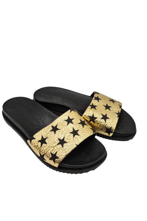 Attolye, Női papucs, 37 EU, fekete/arany