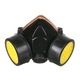 Masca de protectie respiratorie cu 2 filtre din carbon activ, DoubleEagle, filtre RC203 interschimbabile, pentru lucru in mediu chimic, vapori vopsea, gaze sau praf