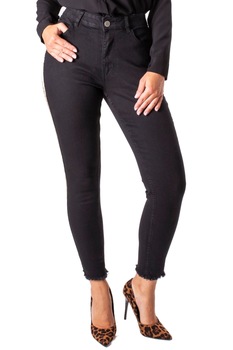 Blugi Dama, FIRI, Cu Dungi, Negru/Bej Blugi Dama, FIRI, Cu Dungi, Negru/Bej