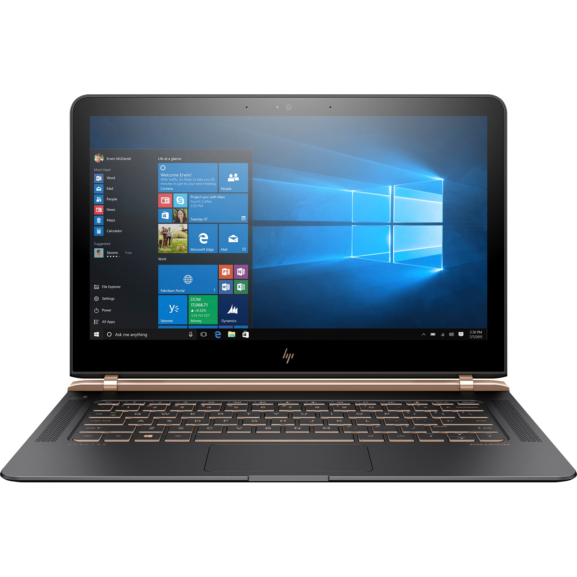 Laptop HP Spectre 13-v001nq cu procesor Intel® Core™ i7-6500U 2.50