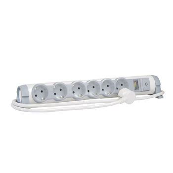 Prelungitor Legrand Moes Safe, 6 prize, 1.5 m, intrerupator Prelungitor Legrand Moes Safe, 6 prize, 1.5 m, intrerupator