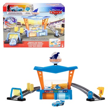 Set de joaca Disney Cars - Color Changers, Spalatoria Dinoco Set de joaca Disney Cars - Color Changers, Spalatoria Dinoco