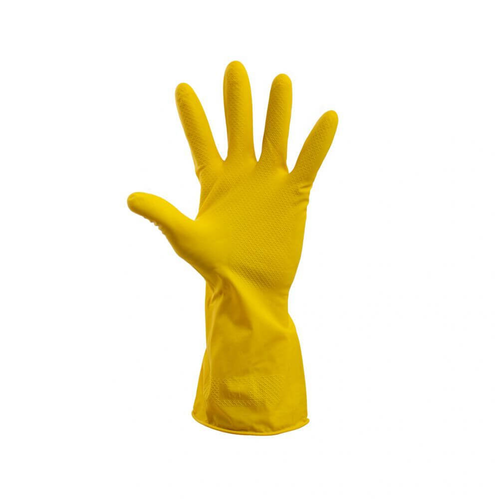 Manusi Menaj Economice Misavan, S, Latex, Galben, 1 Pereche