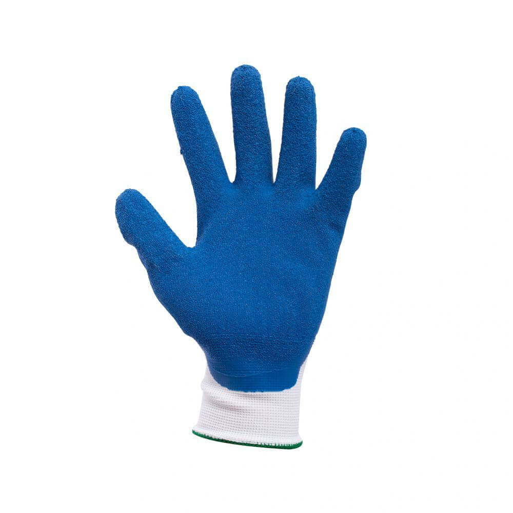 Manusi Gradinarit Misavan, L, Latex si Bumbac, Albastru, 1 Pereche