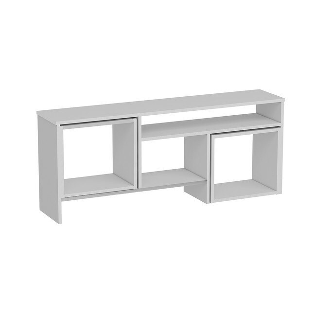 Comoda TV Kasa, Homemania, Lemn, Alb, 122x33.3x55 cm