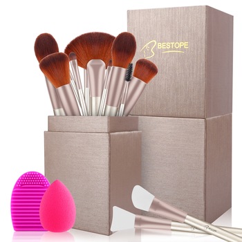 Set 18 pensule machiaj cutie cadou plus 2 perii pentru masca silicon plus1 burete si un accesoriu curatare pensule Set 18 pensule machiaj cutie cadou plus 2 perii pentru masca silicon plus1 burete si un accesoriu curatare pensule