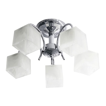 Lustra Interior Erste Elite 5x60W Max E27 EL0038007 Culoare Crom si Alb Lustra Interior Erste Elite 5x60W Max E27 EL0038007 Culoare Crom si Alb