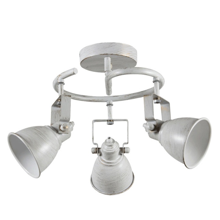 Lustra Interior Erste Juno 3x60W Max E27 EL0038222 Culoare Alb Antichizat