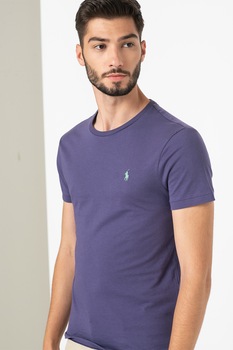 Polo Ralph Lauren, Tricou polo slim fit de bumbac Classics, mov, verde menta Polo Ralph Lauren, Tricou polo slim fit de bumbac Classics, mov, verde menta