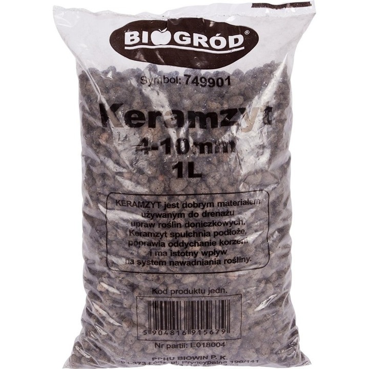 OEM Expandált növényi agyag, Kertészeti granulátum, 4-10 mm, 1 l