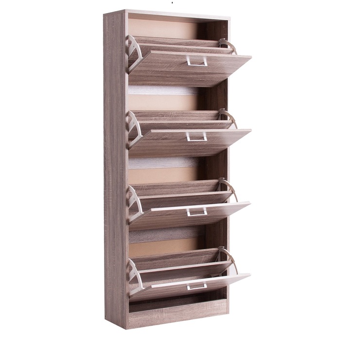 Dulap pantofi, LASTDECO, BLAHNIK, maro, 60x24x152 cm
