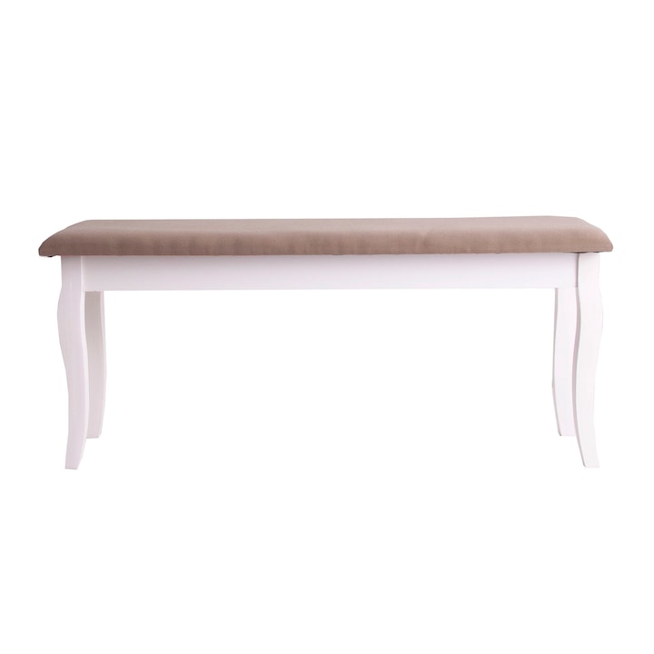 Scaun, LASTDECO, Alb/Maro, 100x35x44 cm