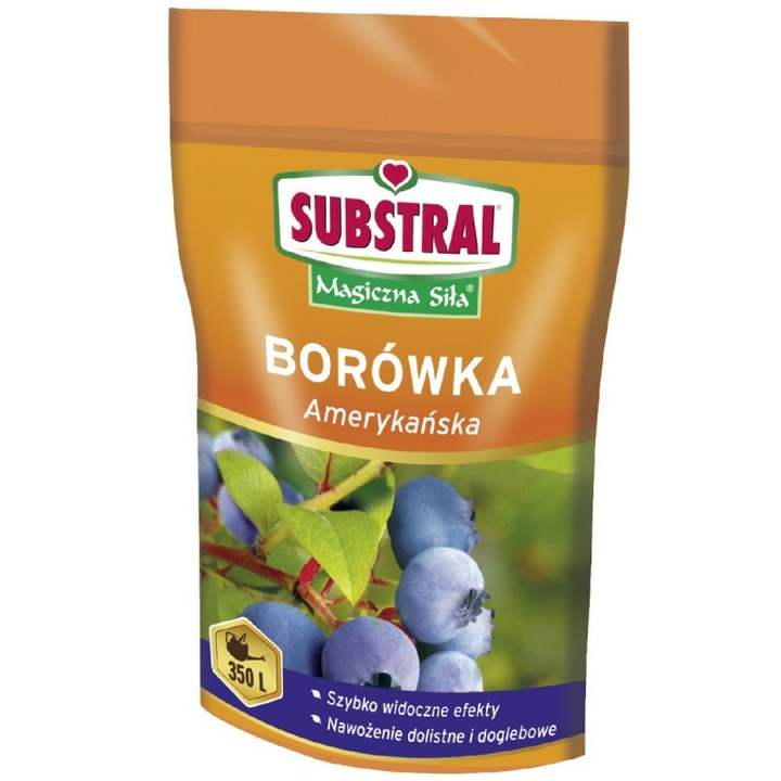 Ingrasamant pentru afine, Substral, ingrasamant special pentru afine, imbunatateste inflorirea abundenta a afinelor americane, concentrat de inalta performanta, usor asimilat de planta, 350 G