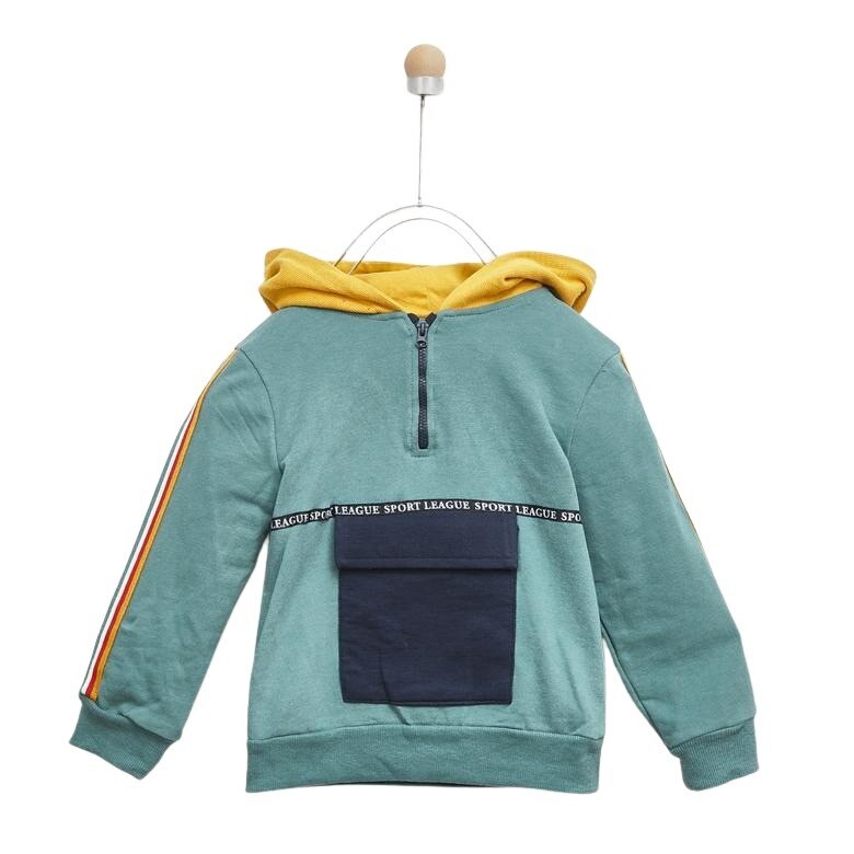 Hanorac pentru baieti, culoare verde 2418