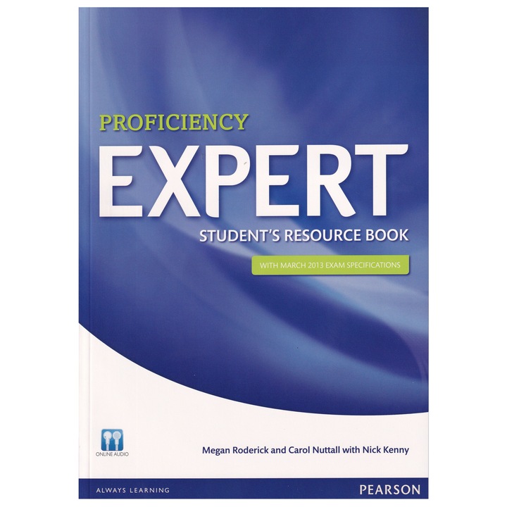 Expert Proficiency, Student's Resource Book (with Key), 178 pagini, Megan Roderick, Carol Nuttall, Nick Kenny