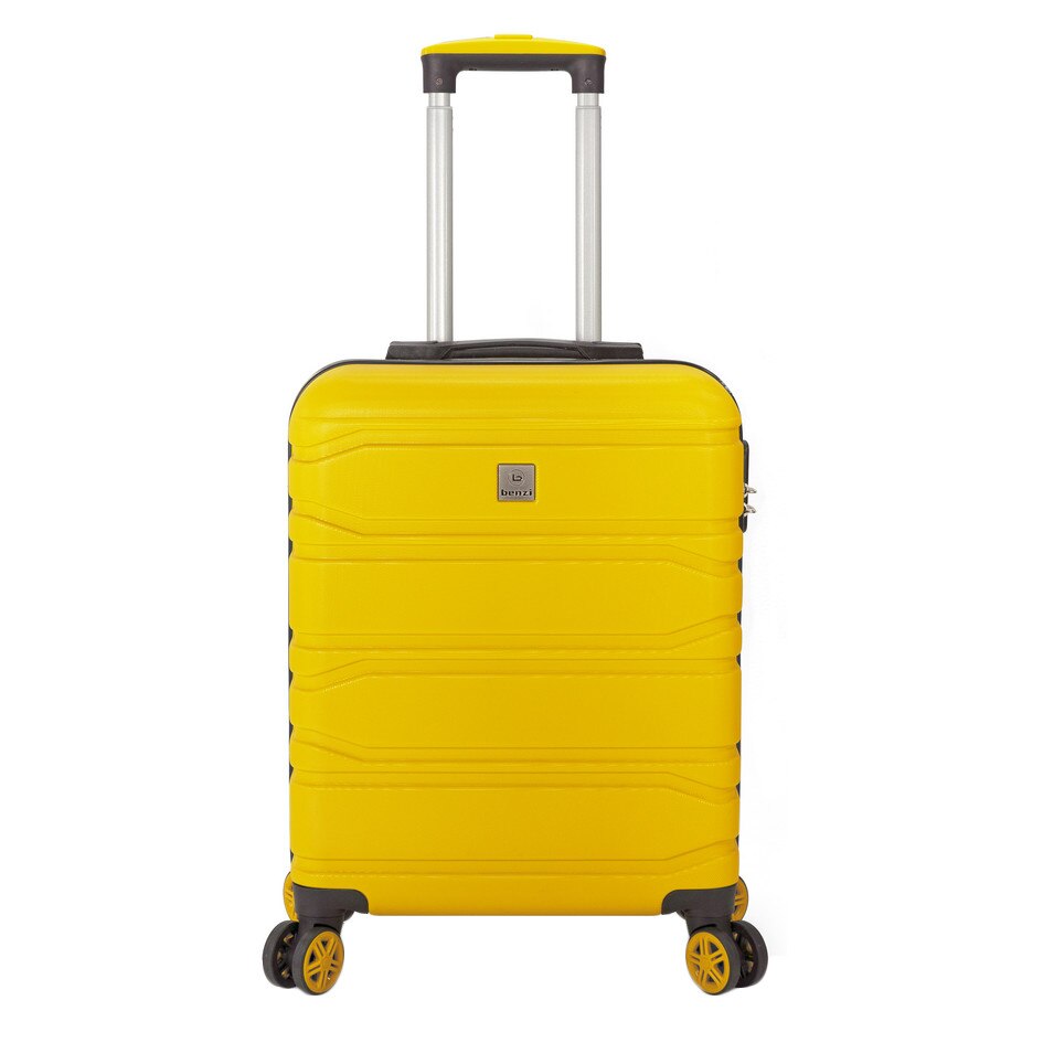 Troler Mediu, Benzi, ABS, 4 Roti Duble, BZ 5523 - 66 cm, Galben