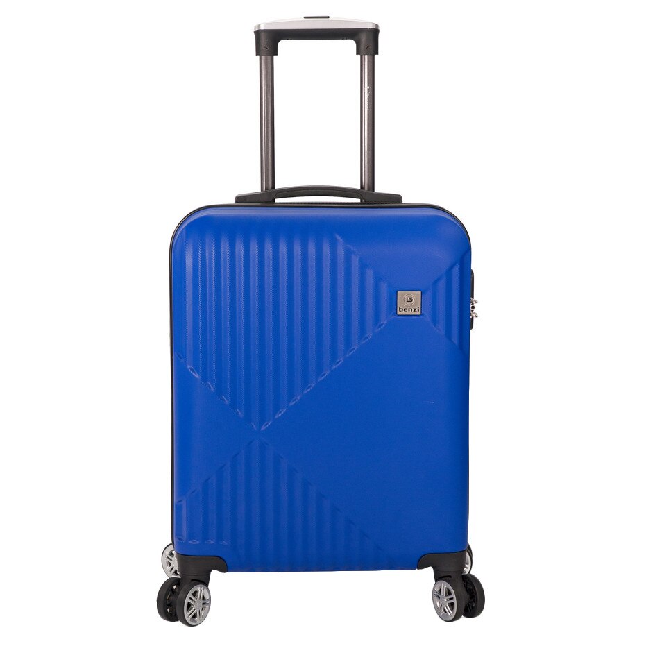 Troler Cabina, Benzi, ABS, 4 Roti Duble, BZ 5524 - 54 cm, Albastru