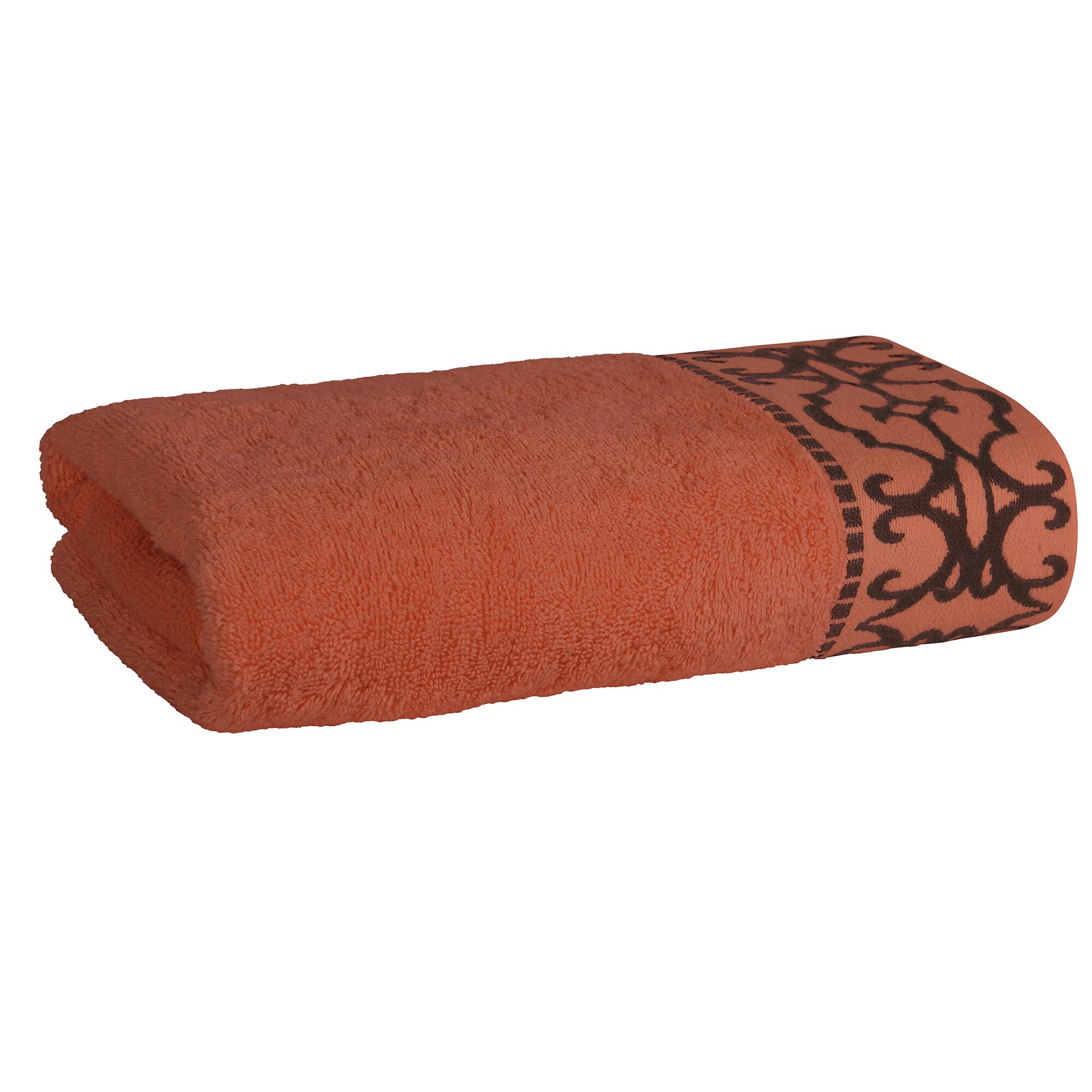 Prosop pentru fata Terra Dilios, 50x90 cm, 100% bumbac, 650 GSM, Portocaliu