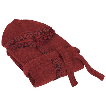 Halat de baie pentru femei Terra Dilios, marime L/XL, 100% bumbac, 650 GSM, Rosu Halat de baie pentru femei Terra Dilios, marime L/XL, 100% bumbac, 650 GSM, Rosu