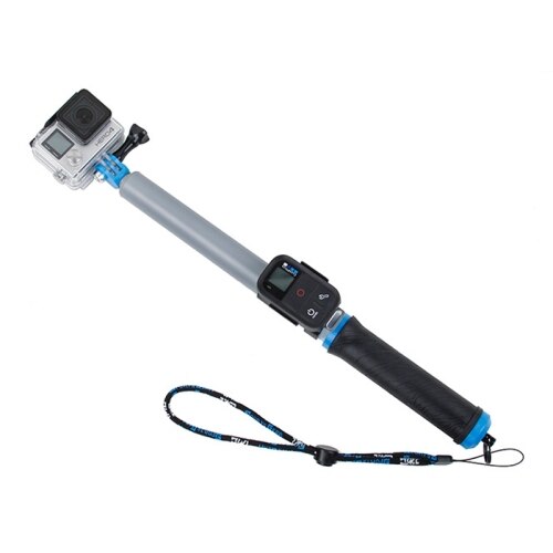 Selfie-stick monopied Aluminiu cu suport telecomanda 37-86cm pt GoPro, SJCAM