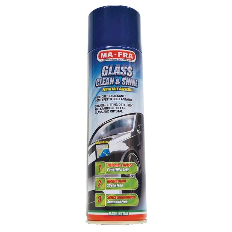 Spray spuma activa curatat geamurile Glass Clean and Shine 500ml MA-FRA