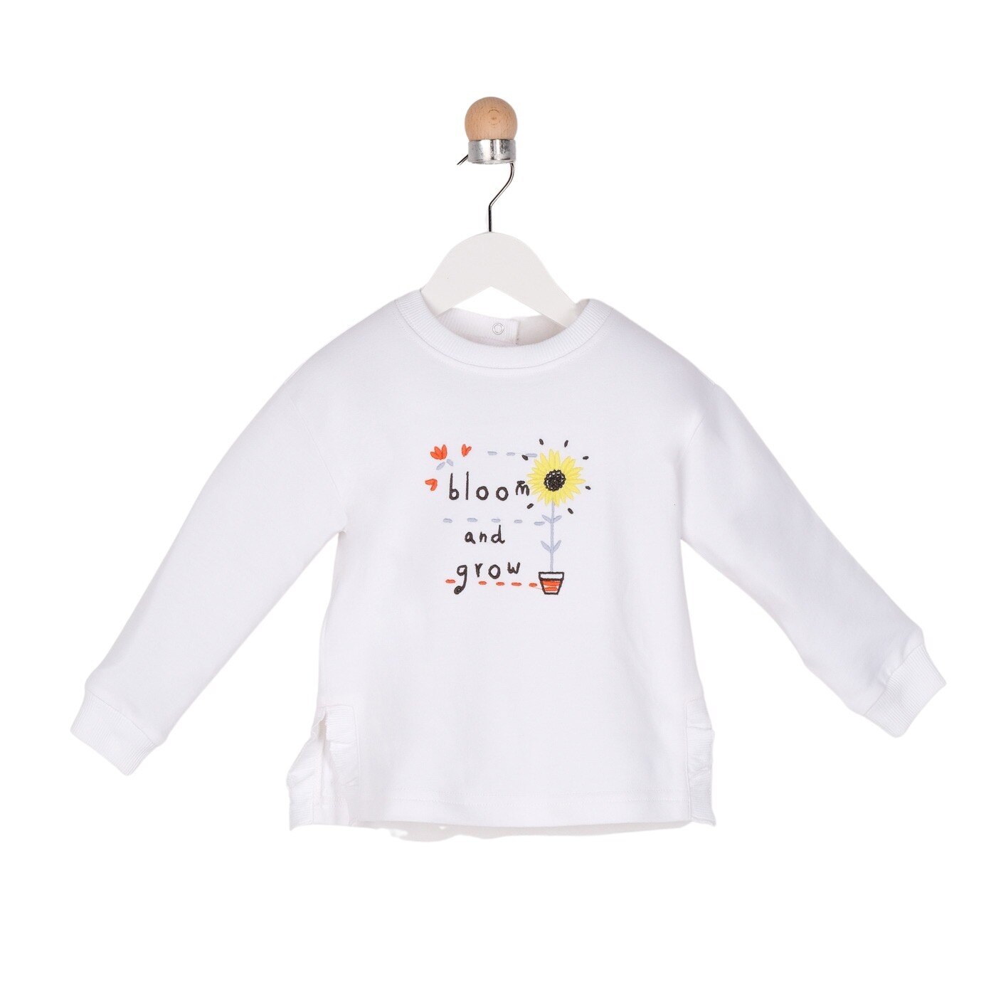 Bluza pentru fete, culoare alba 1870