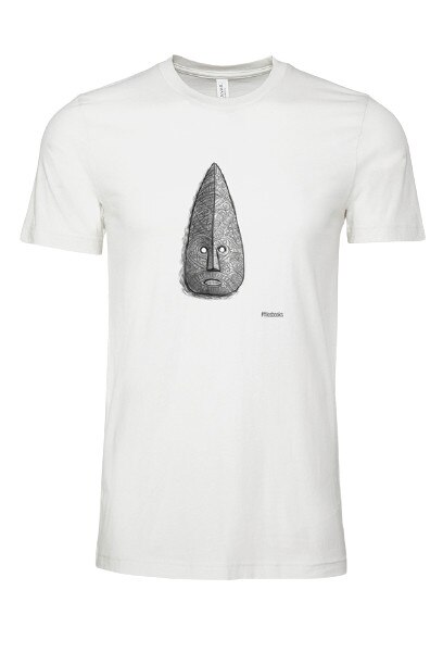 Tricou personalizat, Masca Timor, ilustratie Gabriel Serban, alb, unisex