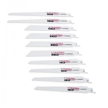 Set de 10 lame pentru ferastrau tip coada de vulpe TA1057 TAGRED Set de 10 lame pentru ferastrau tip coada de vulpe TA1057 TAGRED