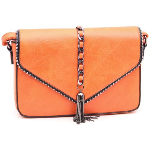 Geanta dama Caza Pelletteria piele ecologica 98165 portocaliu
