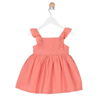 Rochie pentru fete, culoare somon, colectia Beautiful 3493 Rochie pentru fete, culoare somon, colectia Beautiful 3493