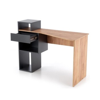 Birou HM Conti stejar - gri antracit, 57x90x122 cm Birou HM Conti stejar - gri antracit, 57x90x122 cm