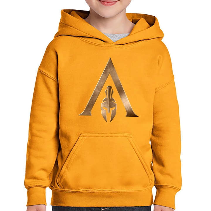 Hanorac copii Assassin's Creed Odyssey Crest Emblem, Portocaliu