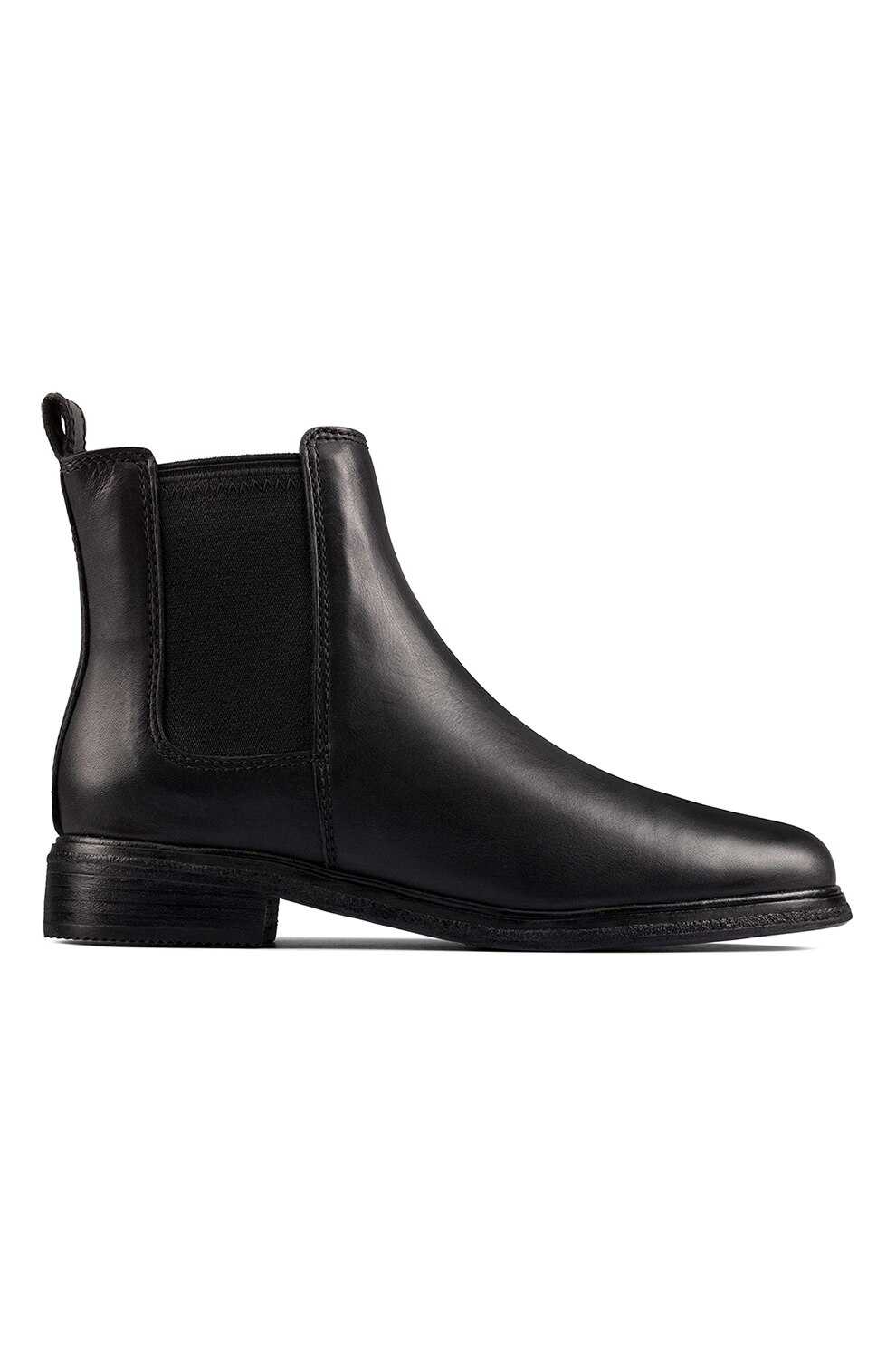 Clarks, Ghete Chelsea din piele cu model uni, Negru