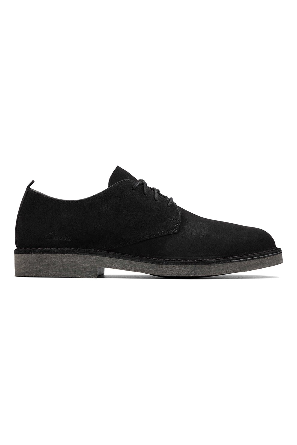 Clarks, Pantofi derby din piele intoarsa Desert London 2, Negru