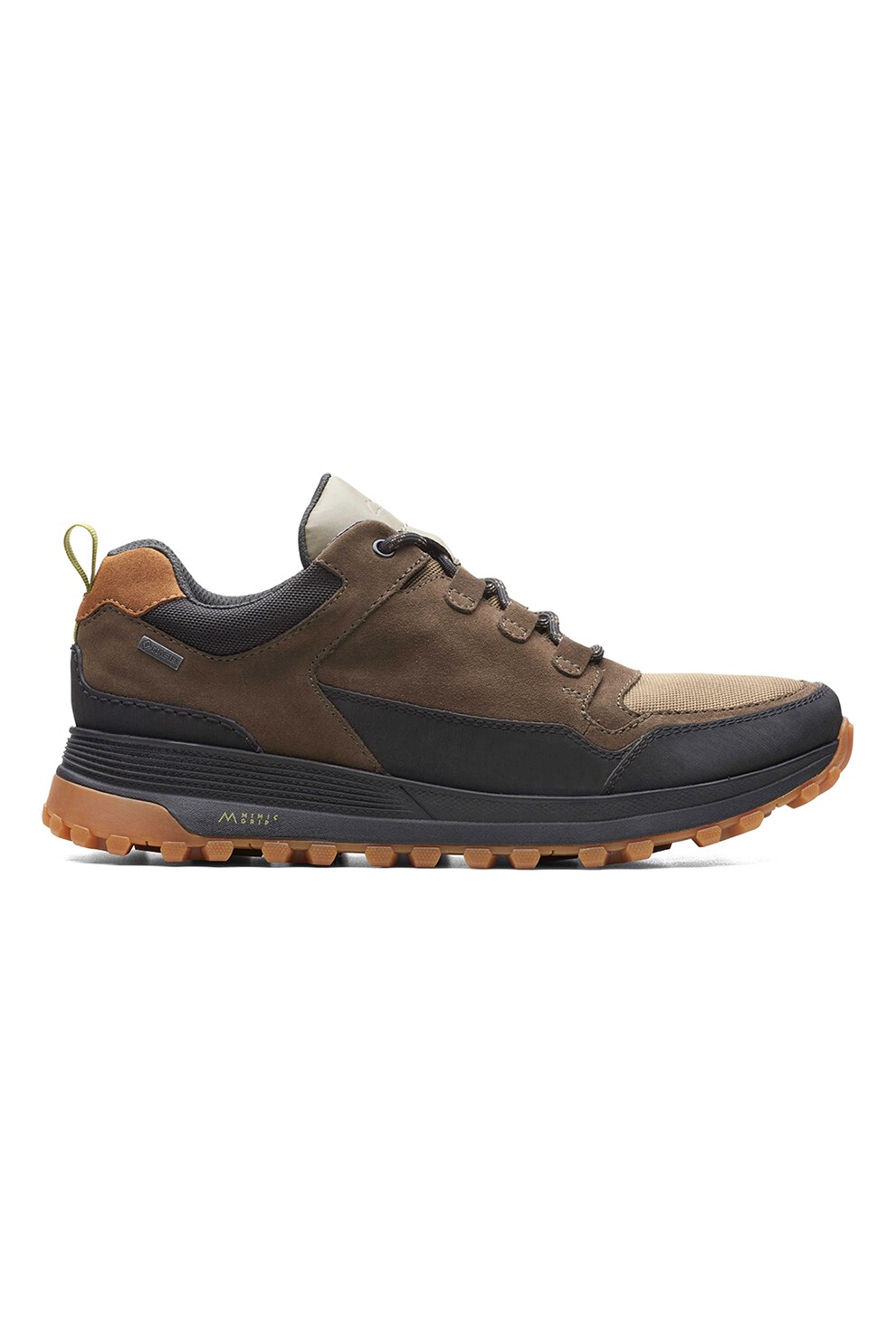 Clarks, Pantofi sport din piele intoarsa Atl Treklogtx, Negru/Maro