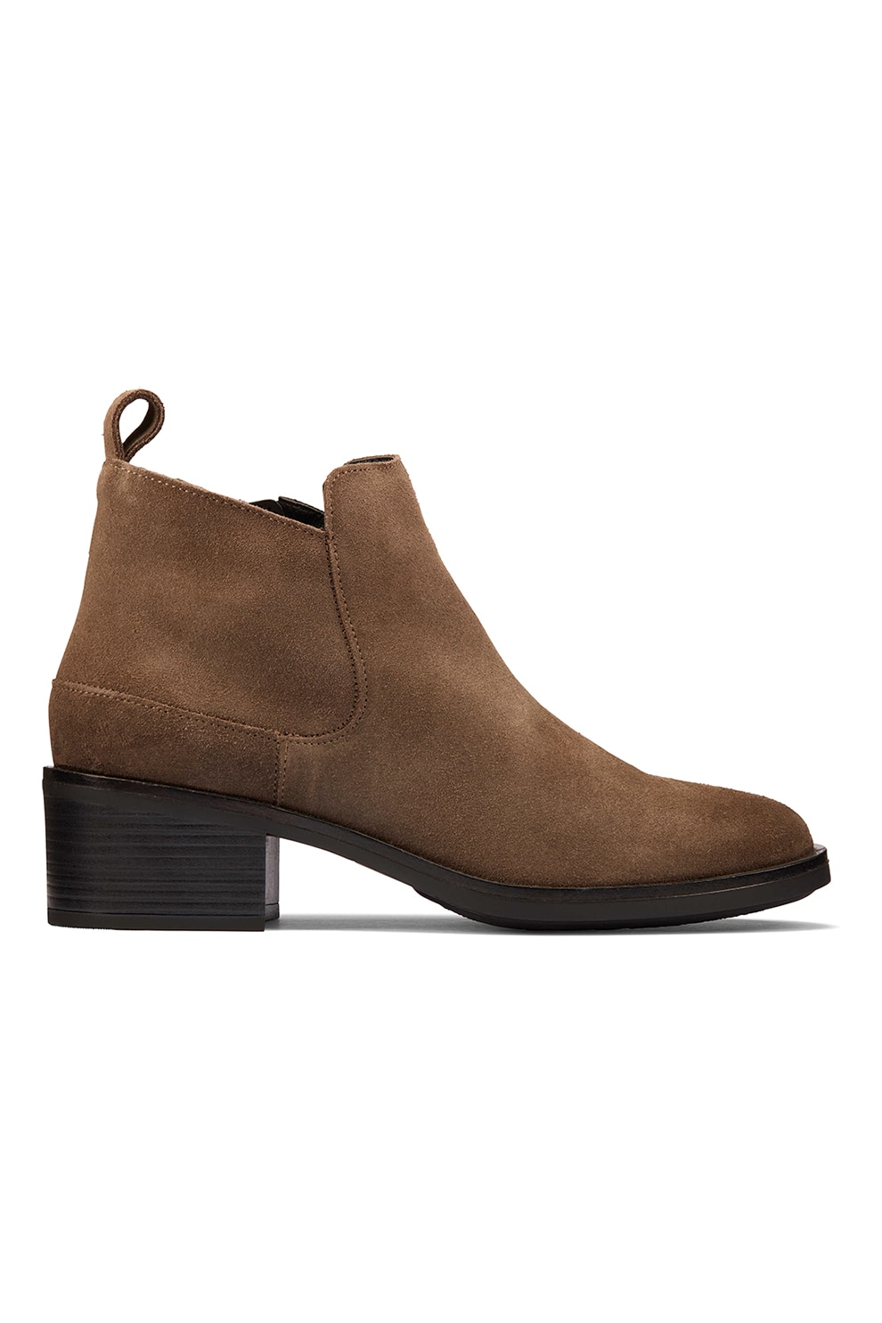 Clarks, Botine din piele Memi, Maro camel