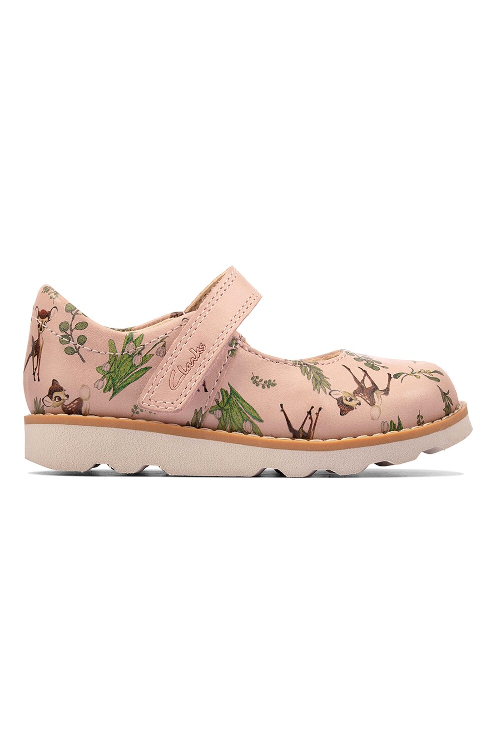 Clarks, Pantofi Mary Jane din piele Crown Deer, Roz piersica/Verde