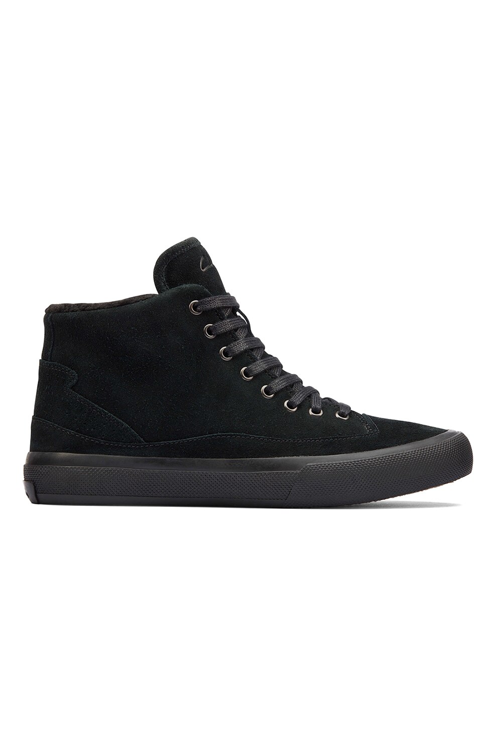 Clarks, Pantofi sport inalti din piele intoarsa Aceley, Negru