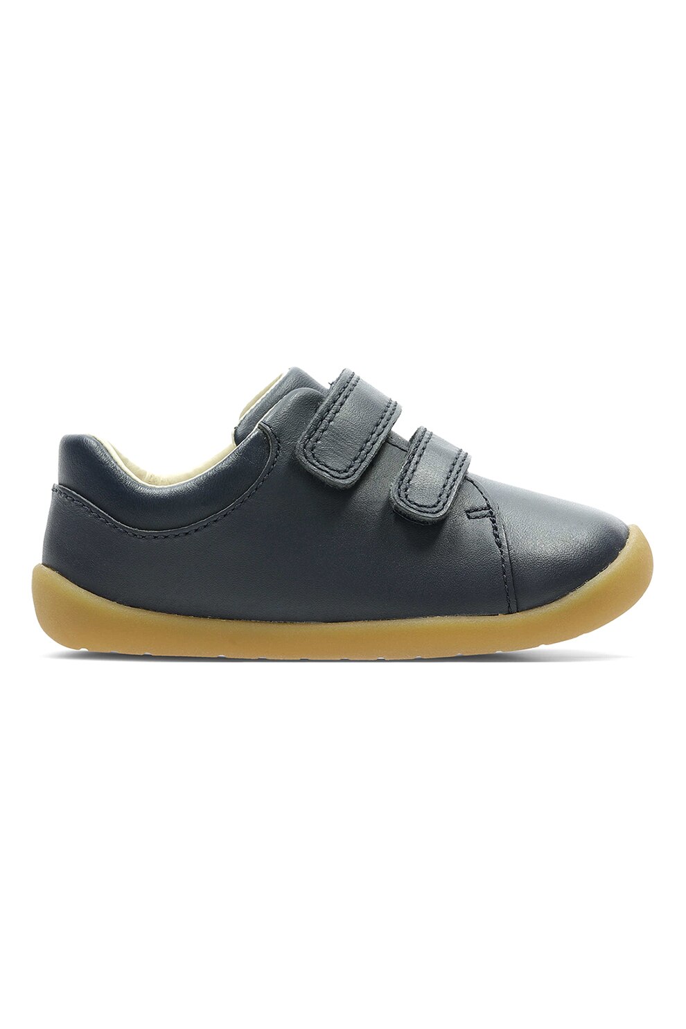 Clarks, Pantofi spot de piele cu velcro Roamer Craft, Bleumarin