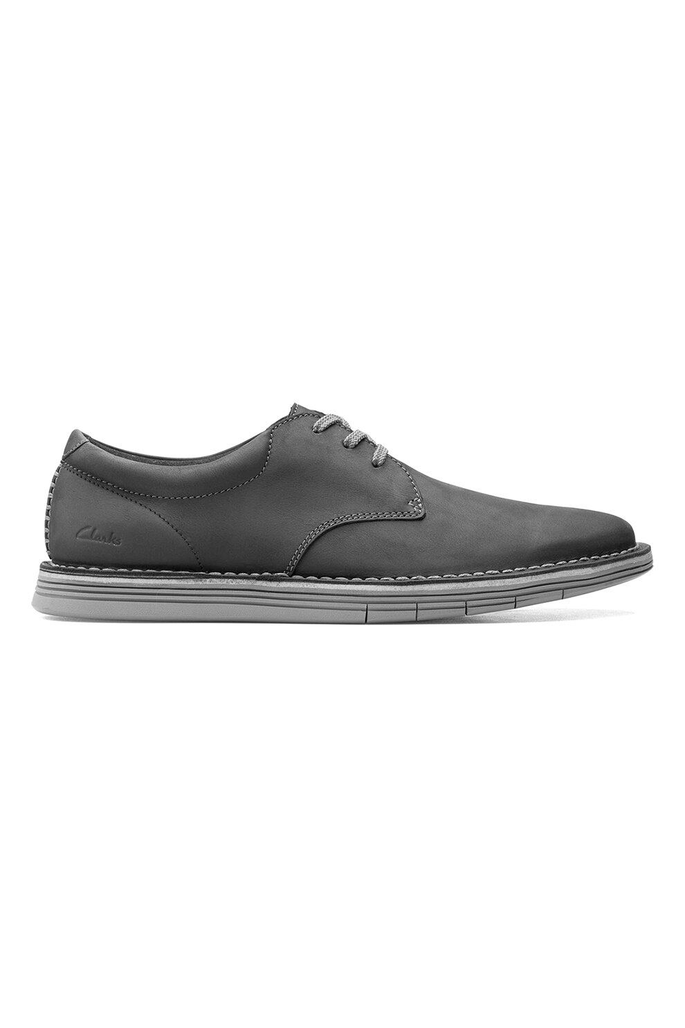 Clarks, Pantofi de piele Forge Vibe, Negru