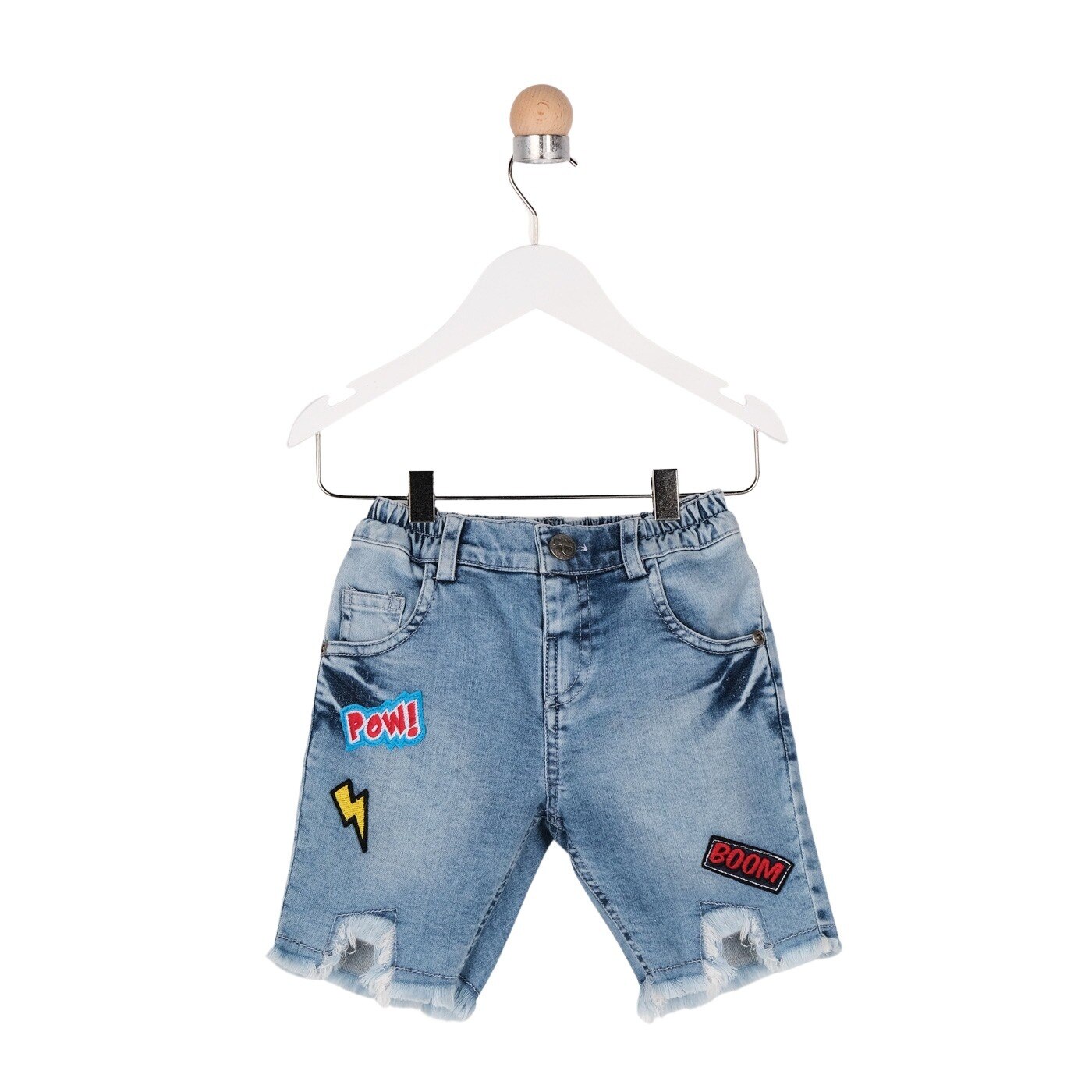 Pantaloni scurti de blugi pentru baieti, culoare bleumarin, colectia Plunk 3479