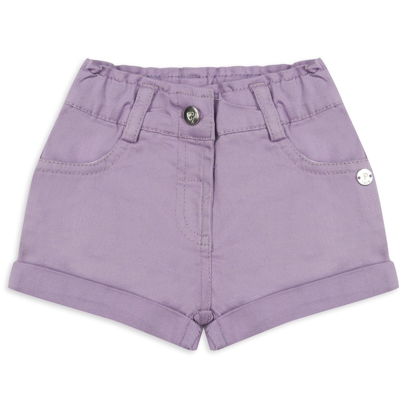 Pantaloni scurti pentru fete, culoare mov, colectia Happy Place 3396