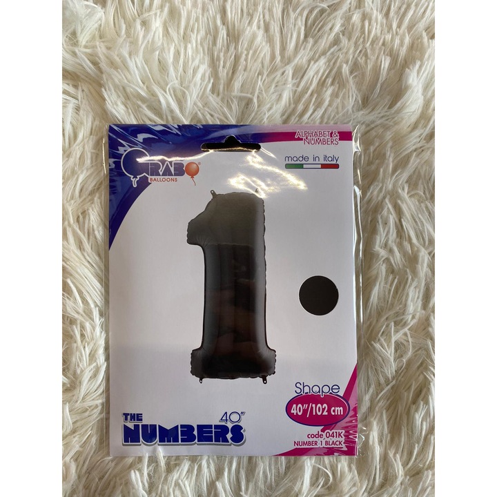 Buchet baloane 18 ani majorat negru 102 cm