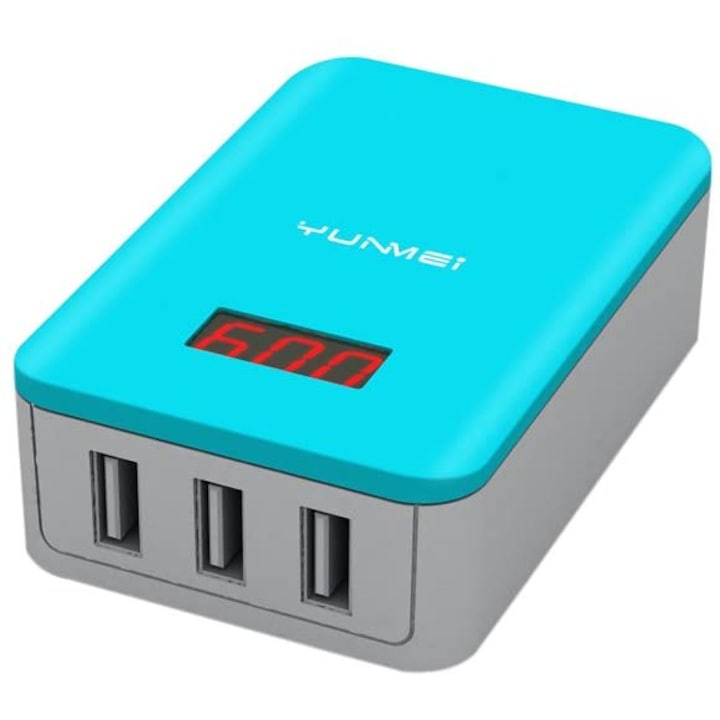 Зарядно устройство YUNMEI, 3-порта USB