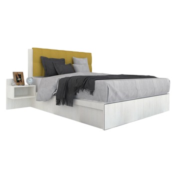 Pat Tapitat Genarom LEX 140 Fara Leat, 8508 / Rico 10, 204 x 95 x 149 cm Pat Tapitat Genarom LEX 140 Fara Leat, 8508 / Rico 10, 204 x 95 x 149 cm