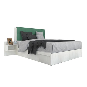 Pat Tapitat Genarom LEX 140 Fara Leat, 8508 / Rico 18, 204 x 95 x 149 cm Pat Tapitat Genarom LEX 140 Fara Leat, 8508 / Rico 18, 204 x 95 x 149 cm