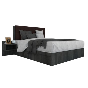 Pat Tapitat Genarom LEX 120 Fara Leat, 8509 / Kronos 06, 204 x 95 x 129 cm Pat Tapitat Genarom LEX 120 Fara Leat, 8509 / Kronos 06, 204 x 95 x 129 cm