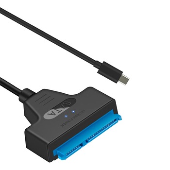 Adaptor Type-C la SATA, Sundiguer®, Pentru HDD/SSD, Plug and play, Negru Adaptor Type-C la SATA, Sundiguer®, Pentru HDD/SSD, Plug and play, Negru