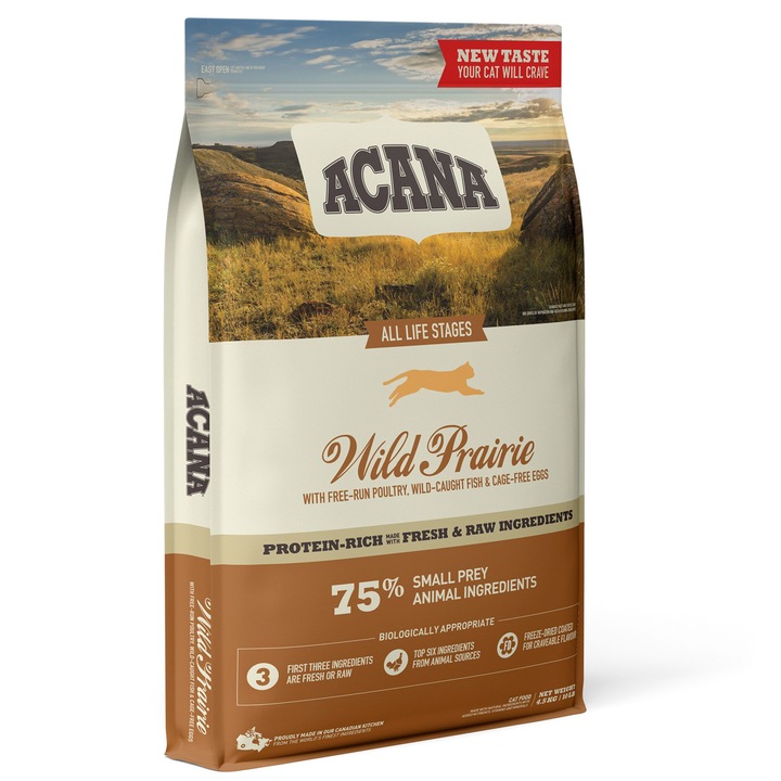 Hrana uscata pentru pisici Acana Wild Prairie NEW, 4.5 kg